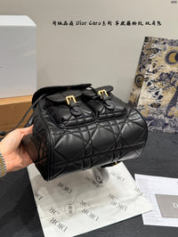 Caro Cannage Leather Backpack