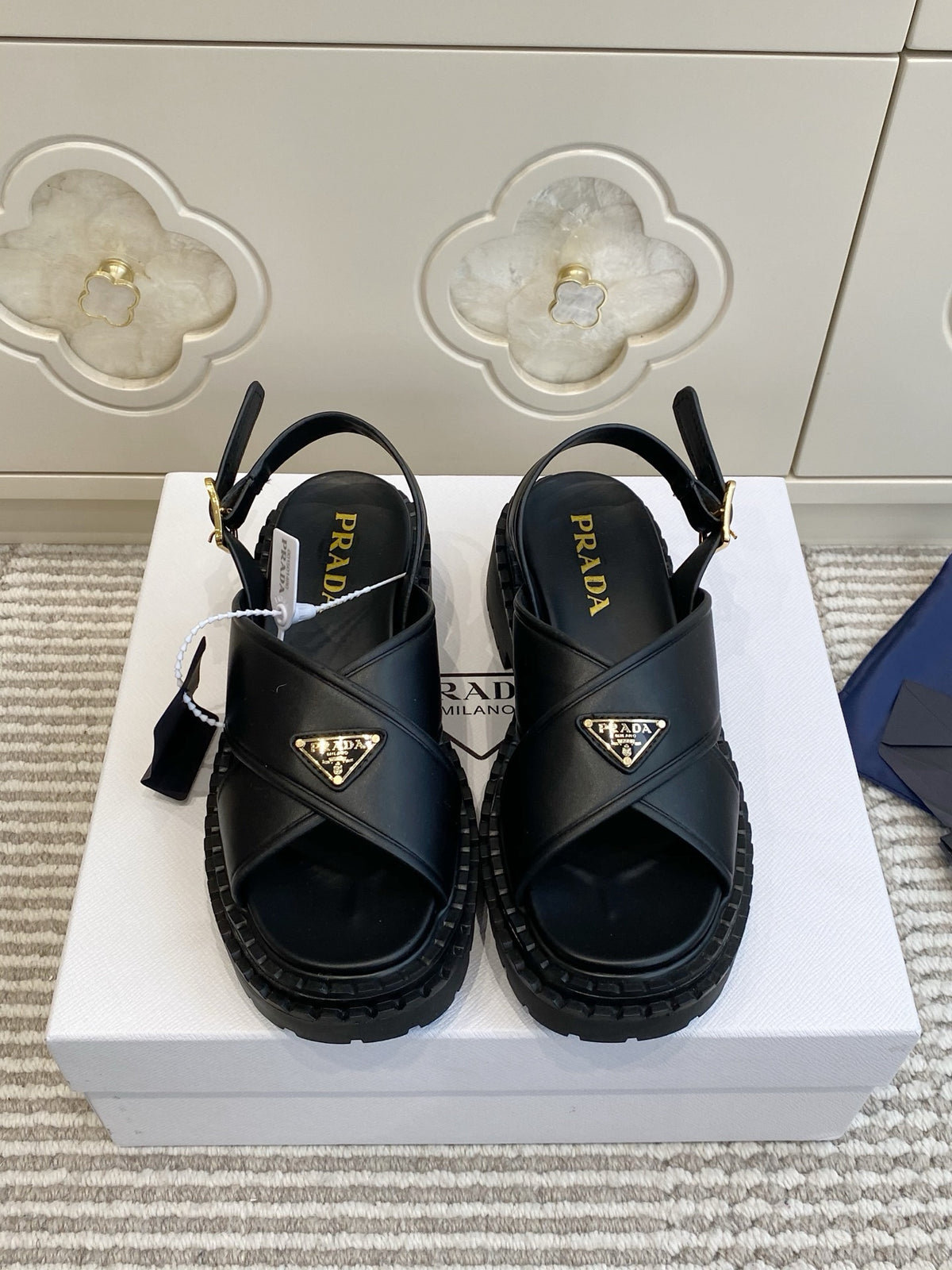 Leather Platform Sandals