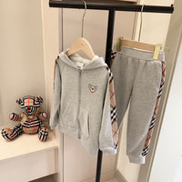 Vintage Check Hoodie Set