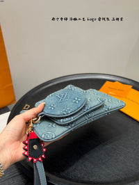 Monogram Denim Pochette Trio Set