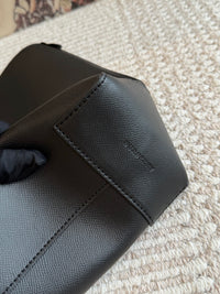 Embossed Crest Leather Tote