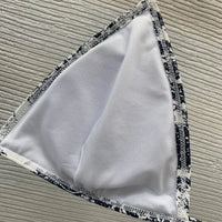 Toile de Jouy Triangle Bikini Set