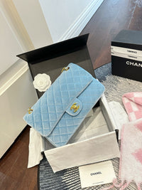 Velvet Flap Bag