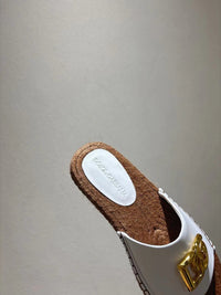 Nappa Leather Espadrille Sliders