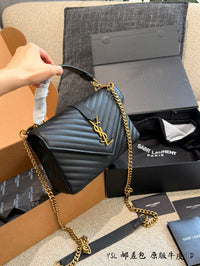 College Leather Shoulder Bag
