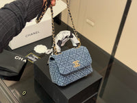 Denim Coco Handle Bag