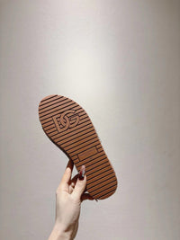 Nappa Leather Espadrille Sliders