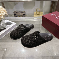 26S Horsebit Suede Mules