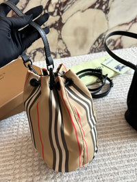 Icon Stripe Nylon Drawcord Pouch