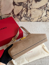 Trifolio Suede Shoulder Bag