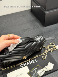 26X Chevron Top Handle Flap Bag