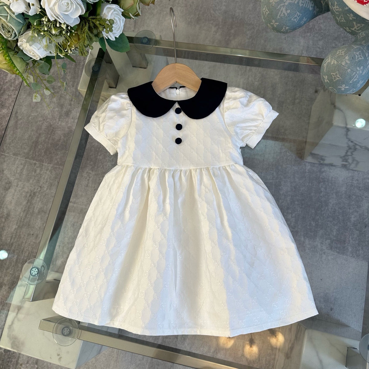 Jacquard Peter Pan Collar Dress