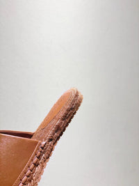 Nappa Leather Espadrille Sliders
