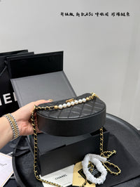 25S Pearl Chain Round Bag