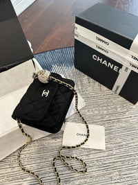 Velvet Mini Flap Bag