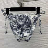 Toile de Jouy Triangle Bikini Set