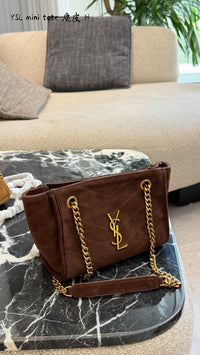 Niki Suede Shoulder Bag