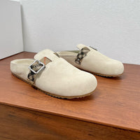 Check Suede Urchin Clogs
