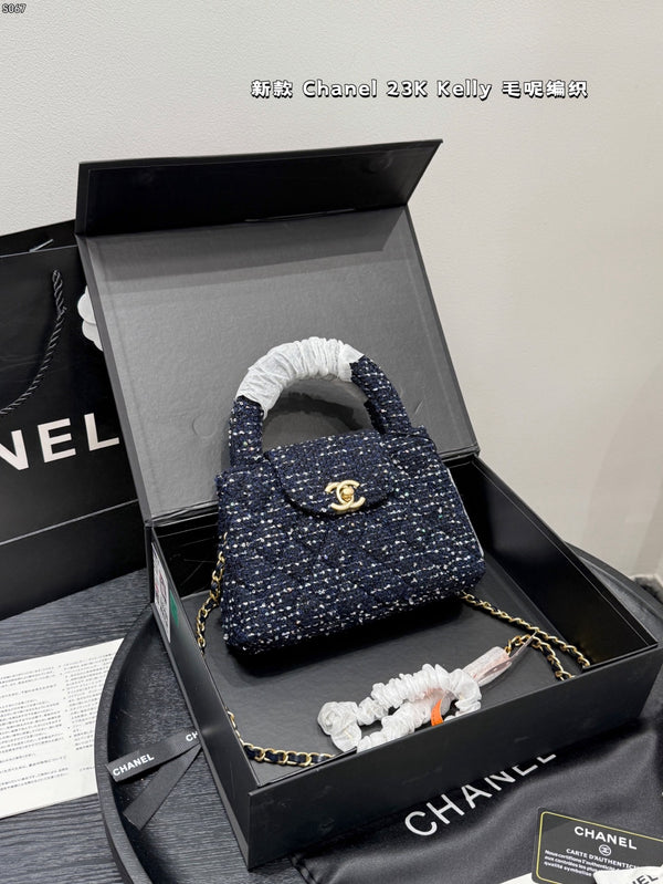 23K Kelly Top Handle Mini Flap Bag