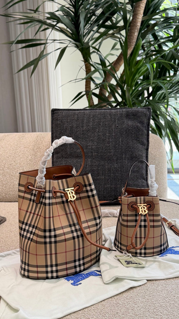 Check Bucket Bag