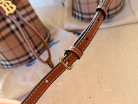 Mini Check Bucket Bag