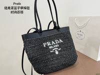 Crocheted Raffia Tote Bag