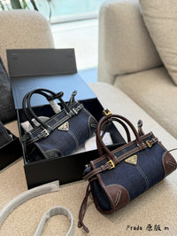 Bonnie Small Denim Leather Bag