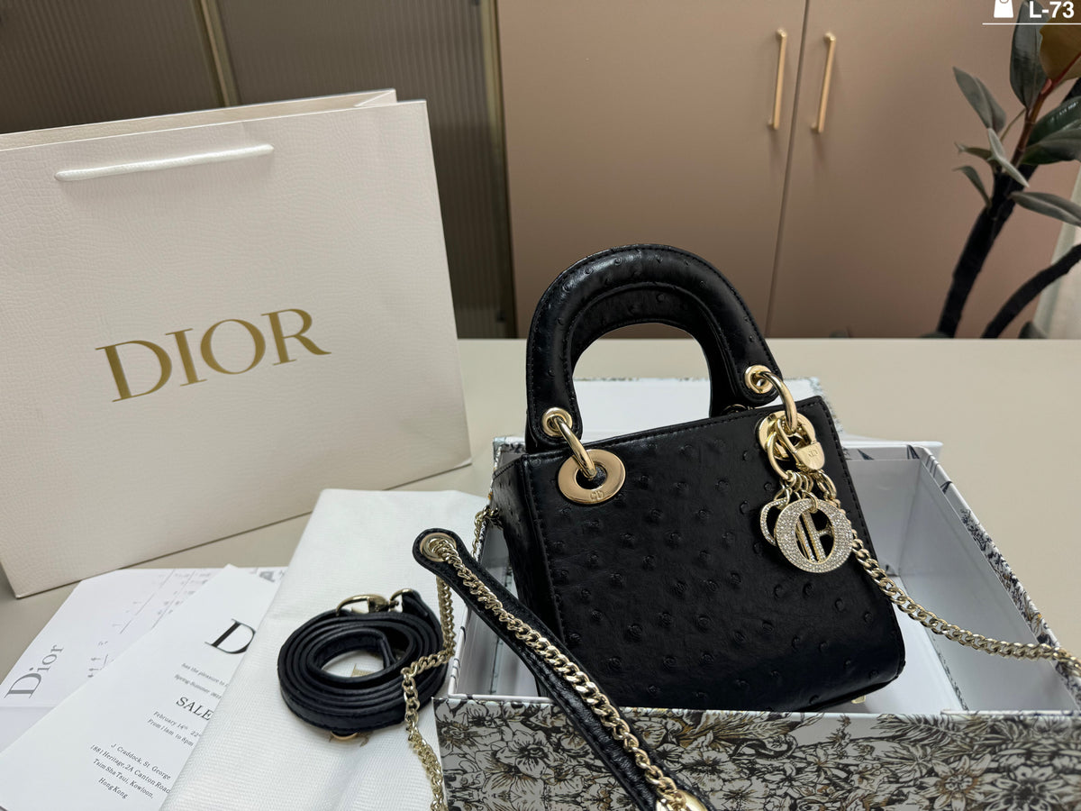 Mini Ostrich Bag