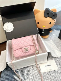 Mini Flap Bag with Lucky Ball Chain