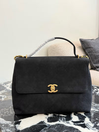 26C Suede Flap Bag