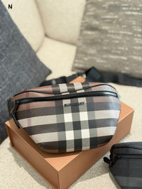 E-canvas Check Bum Bag