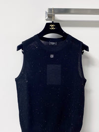 Sleeveless Textured Knit Top