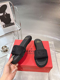 VLogo Espadrille Slides