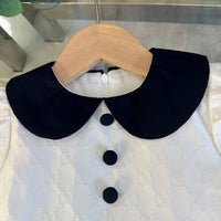 Jacquard Peter Pan Collar Dress