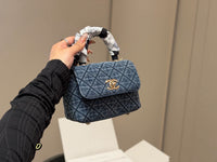 Denim Coco Handle Bag