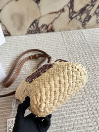 Anagram Raffia Pocket Bag
