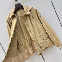Gabardine Hooded Adenium Jacket
