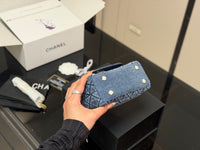 Denim Coco Handle Bag