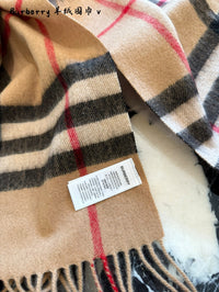 Check Cashmere Scarf