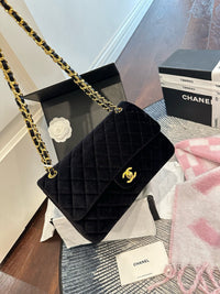 Velvet Flap Bag
