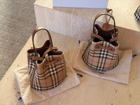 Mini Check Bucket Bag