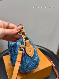 Denim Dumpling Bag