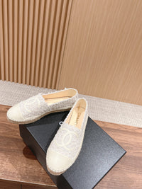 Tweed Leather Espadrilles