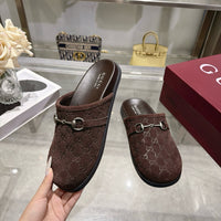 26S Horsebit Suede Mules