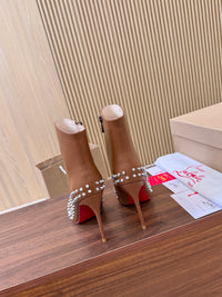 Kate Max Leather Ankle Boots