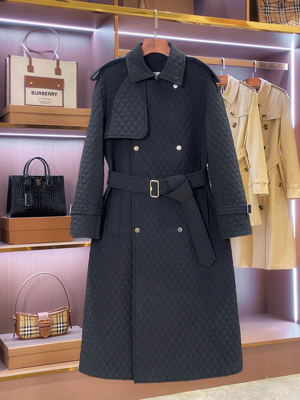 Quilted Trench Coat