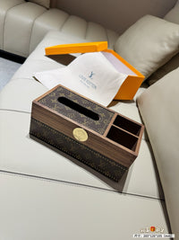 Wooden Tissue Box Organizer