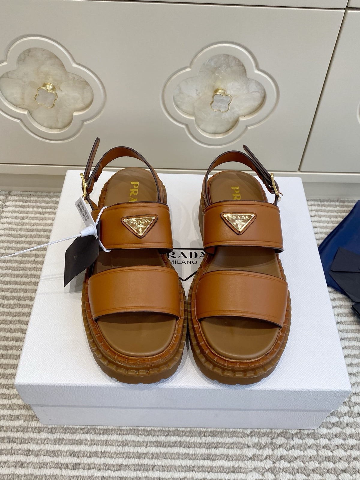 Leather Platform Sandals