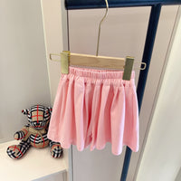 Pink Polo & Skirt Set