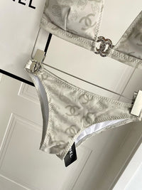 Logo Halter Bikini Set